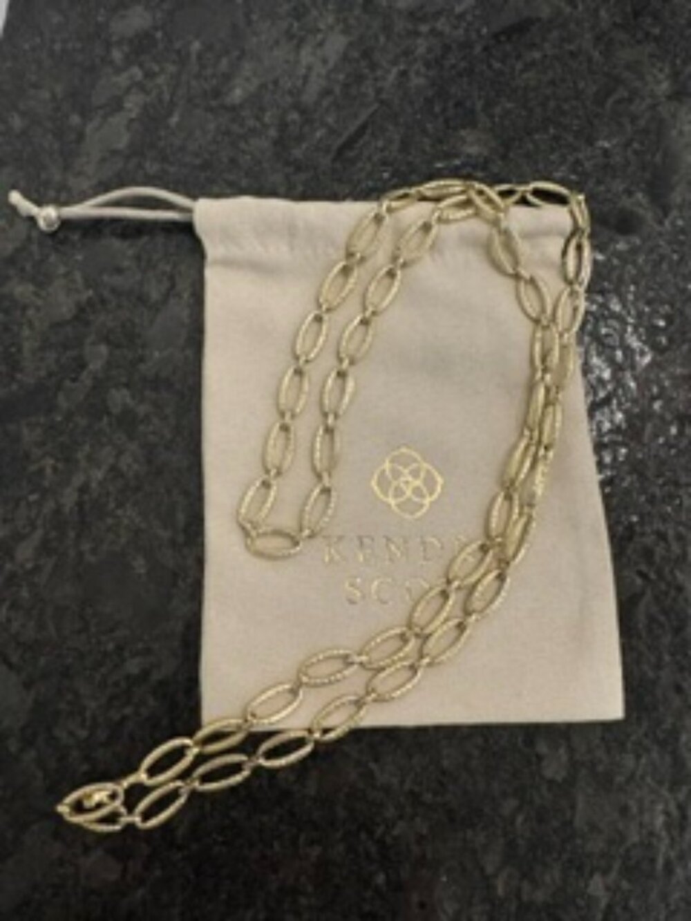 Kendra Scott Gold Link Necklace 31" long
